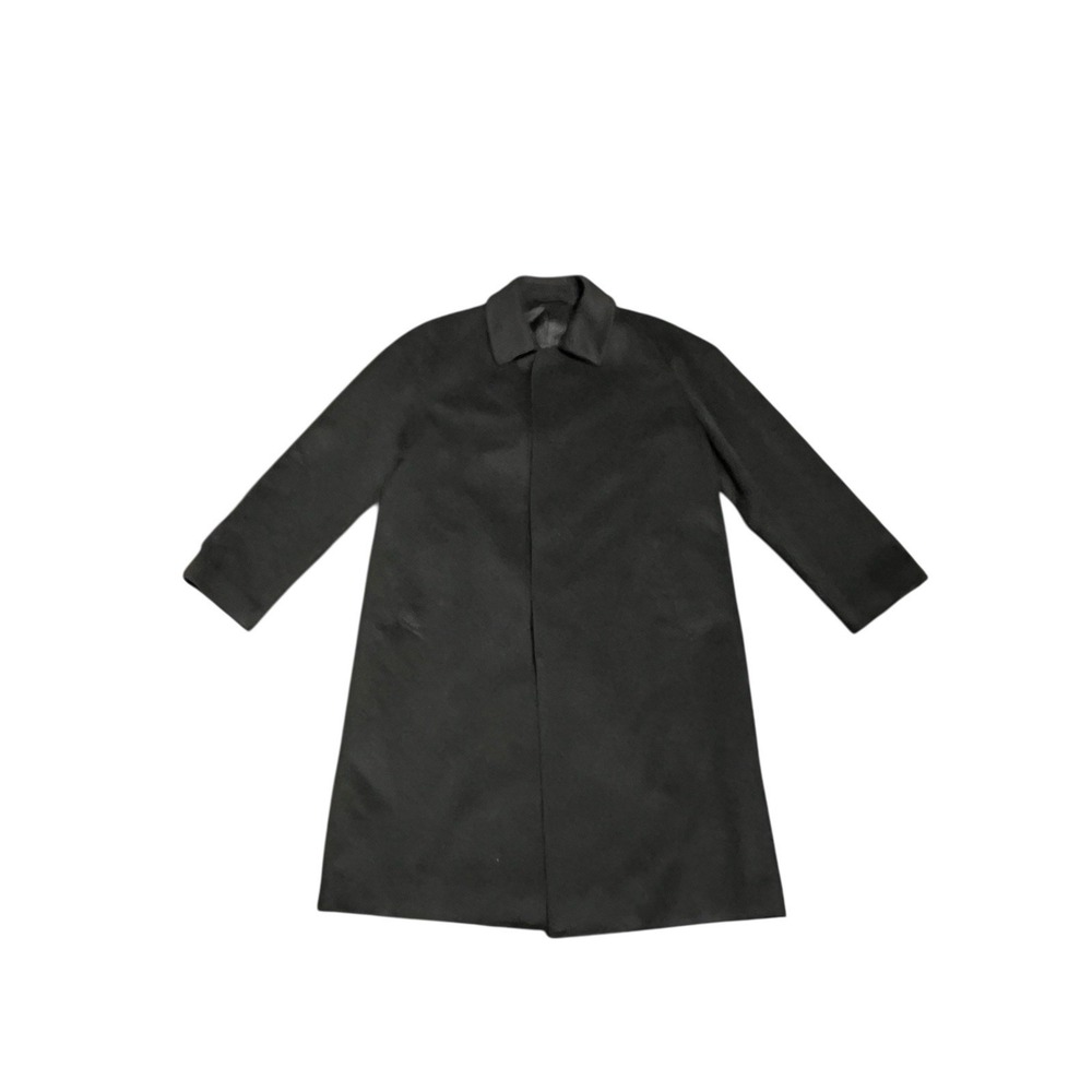 Black Cashmere Coat Belta BUONO Unisex/men's Small 22" PTP 40" Long